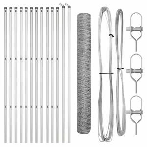 vidaXL Zaunpfosten Silber