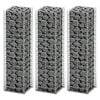 vidaXL Gabionen-Set 3-tlg. Verzinkter Draht 25&times;25&times;100 cm