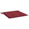 vidaXL Gartenstuhl-Kissen 6 Stk. Weinrot 50x50x4 cm Oxford-Gewebe