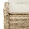 vidaXL Gartensofa Beige 121 x 62 x 69cm Poly-Rattan