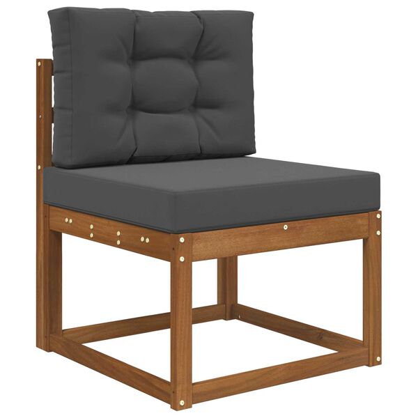 vidaXL Sofakissen f&uuml;r drau&szlig;en 2 pcs Anthrazit Polyester