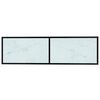 vidaXL TV-Schrank Weiß Marmor-Optik 140x40x40,5 cm Hartglas