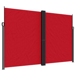 vidaXL Seitenmarkise Ausziehbar Rot 220x1000 cm