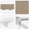 vidaXL Einziehbare Markise Beige 400 x 300 cm Polyester und Aluminium