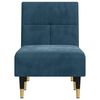 vidaXL Chaiselongue Blau Samt