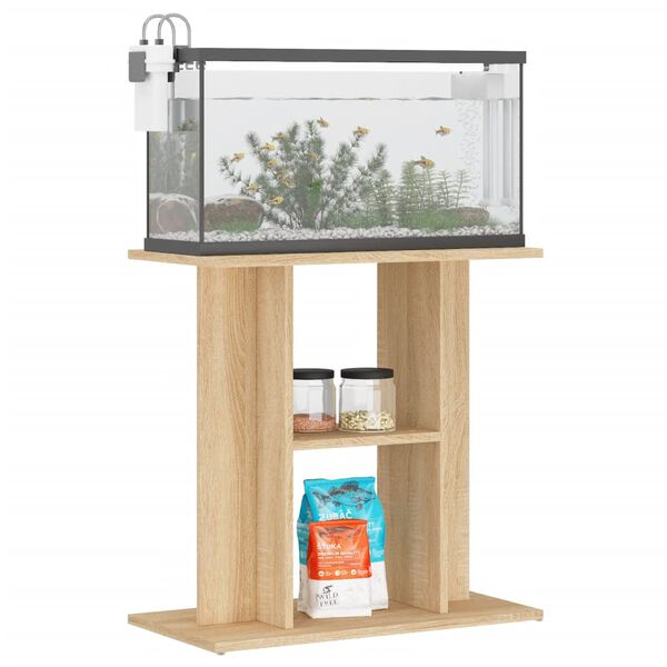 vidaXL Aquariumständer Sonoma-Eiche 60x30x60 cm Holzwerkstoff