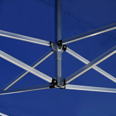 vidaXL Profi-Partyzelt Faltbar mit Wänden Aluminium 4,5x3 m Blau