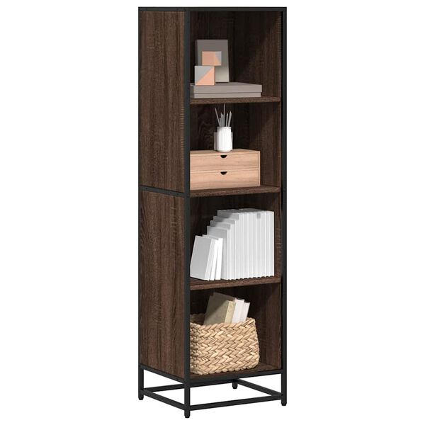 vidaXL B&uuml;cherregal Braun Eichen-Optik 40x35x139 cm Holzwerkstoff