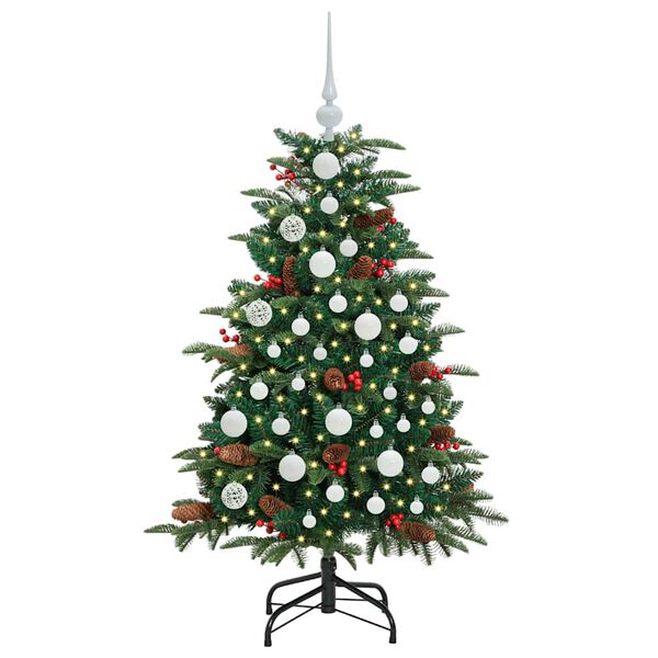 vidaXL K&uuml;nstlicher Weihnachtsbaum mit 150 LEDs mit St&auml;nder Gr&uuml;n 120 cm