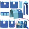 vidaXL Vorh&auml;nge f&uuml;r Hochbett mit Tunnel und Turm Blau