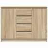 vidaXL Sideboard mit Schubladen Sonoma-Eiche 100,5x35x76 cm