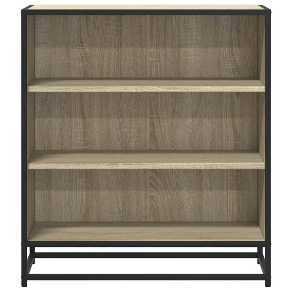 vidaXL Sideboard Sonoma-Eiche 68x35x76 cm Holzwerkstoff und Metall