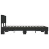 vidaXL Bettgestell Schwarz 135x190 cm Holzwerkstoff und Metall