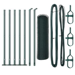 vidaXL Zaunpfosten Gr&uuml;n