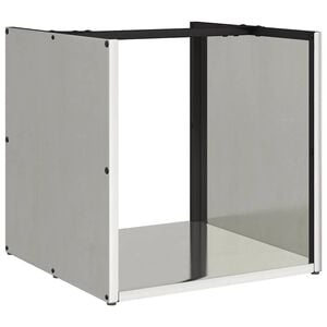 vidaXL Brennholzregal 40x40x40 cm Edelstahl