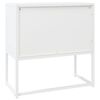 vidaXL Sideboard Weiß 75x35x75 cm Stahl