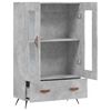 vidaXL Highboard Betongrau 69,5x31x115 cm Holzwerkstoff