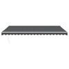 vidaXL Markise Einziehbar Anthrazit 5x3 m Stoff und Aluminium