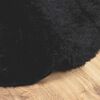 vidaXL Teppich Shaggy Hochflor NAVARRA Schwarz 240x240 cm Polyester