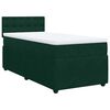 vidaXL Boxspringbett mit Matratze Dunkelgr&uuml;n 90x200 cm Samt