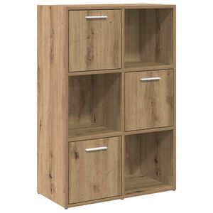 vidaXL B&uuml;cherschrank Artisan-Eiche 60,5x30x90 cm Holzwerkstoff