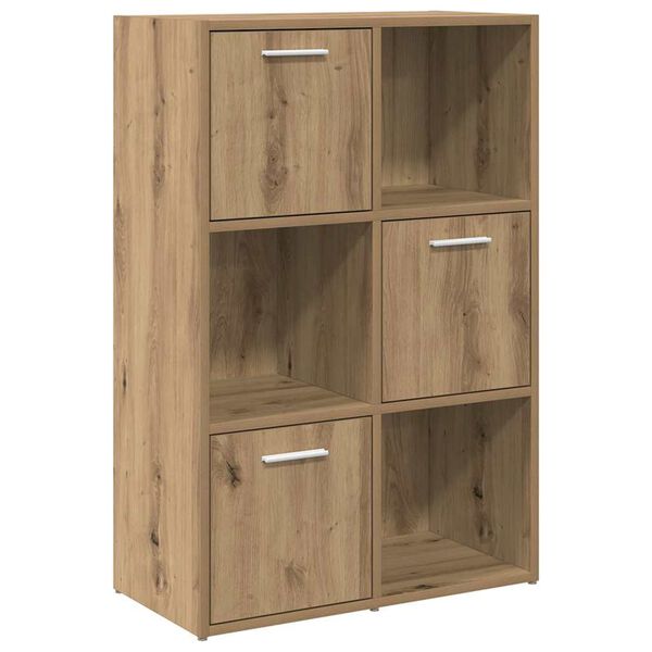 vidaXL Bücherschrank Artisan-Eiche 60,5x30x90 cm Holzwerkstoff