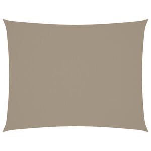 vidaXL Sonnensegel Oxford-Gewebe Rechteckig 4x5 m Taupe