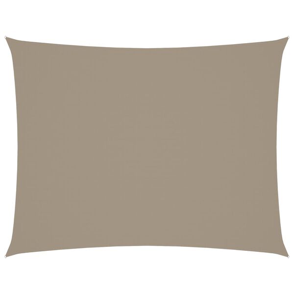 vidaXL Sonnensegel Oxford-Gewebe Rechteckig 4x5 m Taupe