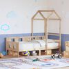 vidaXL Tagesbett mit Dach 80x200 cm Massivholz Kiefer
