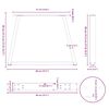 vidaXL Couchtischbeine V-Form 2 St&uuml;ck Anthrazit 40x(30-31,3) cm Stahl