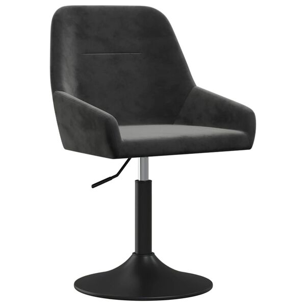 vidaXL Barhocker Dunkelgrau Samt