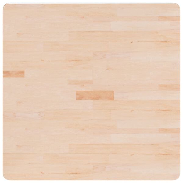 vidaXL Tischplatte Quadratisch 80x80x1,5 cm Eichenholz Unbehandelt