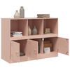 vidaXL Sideboard Rosa 99x39x73 cm Stahl