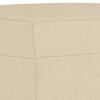 vidaXL 3-tlg. Sofagarnitur mit Kissen Creme Stoff