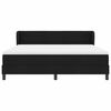 vidaXL Boxspringbett mit Matratze Schwarz 180 x 200 cm Stoff