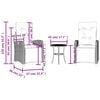 vidaXL 3-tlg. Bistro-Set mit Kissen Beigemischung Poly Rattan