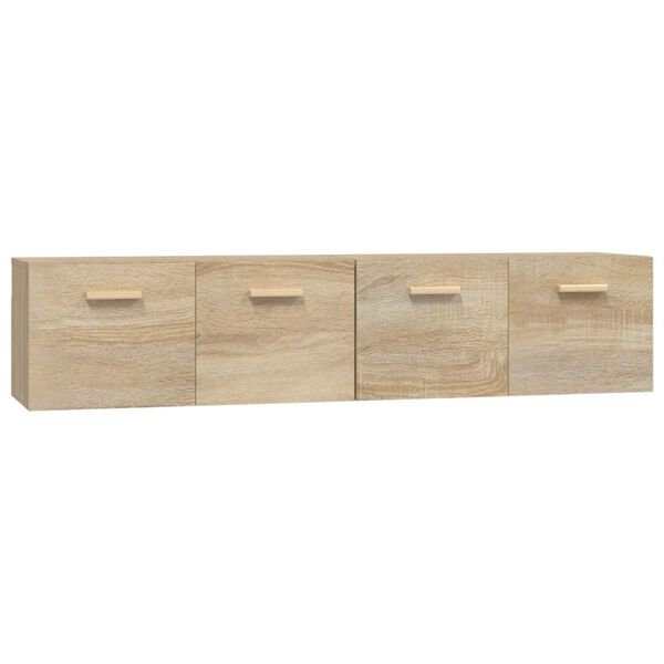 vidaXL Wandschr&auml;nke 2 Stk. Sonoma-Eiche 80x35x36,5 cm Holzwerkstoff