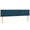 vidaXL Kopfteile Dunkelblau 200x5x78/88 cm Samt