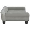 vidaXL Kindersofa Hellgrau 70x45x26 cm Samt