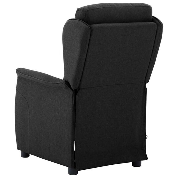 vidaXL Massagesessel mit Kissen Schwarz 93,5 x 67,5 x 101,5 cm Stoff