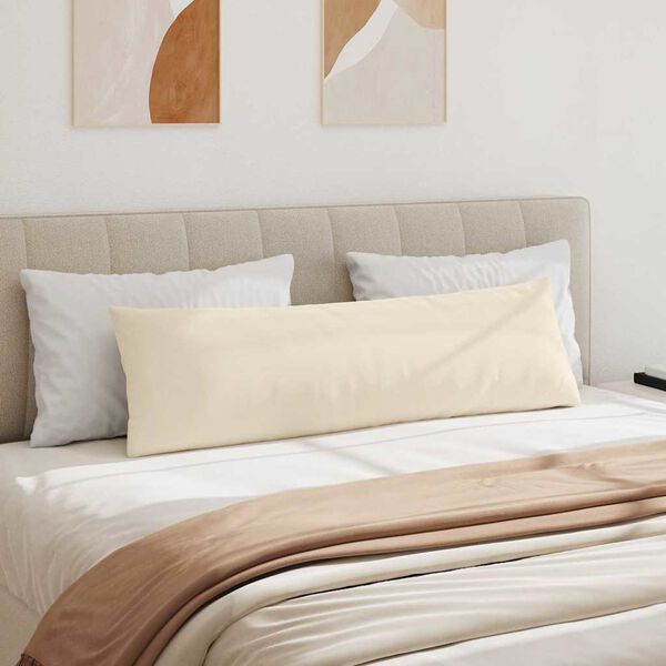 vidaXL Sofakissen 2 St&uuml;ck Beige 145 x 40 cm Stoff