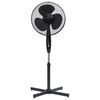 vidaXL Standventilator &Phi;40 cm 120 cm Schwarz
