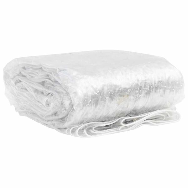 vidaXL Transparente Plane mit &Ouml;sen 2x8 m PVC
