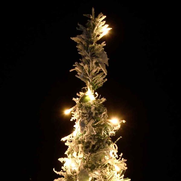 vidaXL Pop-Up-Weihnachtsbaum K&uuml;nstlich Beschneit 50 LEDs 120 cm