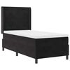 vidaXL Boxspringbett mit Matratze mit LED Schwarz 100 x 200 cm Samt