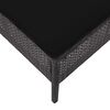 vidaXL 6-tlg. Garten-Lounge-Set mit Auflagen Poly Rattan Schwarz