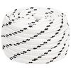 vidaXL Mehrzweck-Allzweckseil 16 mm 100 m Wei&szlig; Polyester