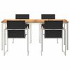 vidaXL Garten-Ess-Set 5 pcs Massives Teakholz