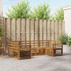 vidaXL Sofagarnituren 6 pcs Natur Massivholz Akazie