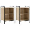 vidaXL Nachttisch 2 stk. Sonoma-Eiche 40 x 30 x 60 cm Holzwerkstoff